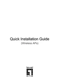 Notice LEVELONE WAP8131 Point d'accès
