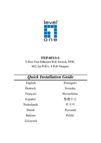 Notice LEVELONE FEP0511 Commutateur