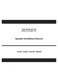 Notice JENSEN XS5768 Haut-parleur