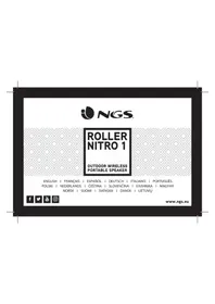 Notice NGS ROLLER NITRO 1 Kaiutin