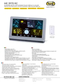 Notice Trevi ME 3P70 RC Station Météo