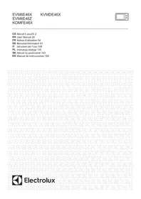 Notice ELECTROLUX KOMFE46X Elektrická rúra