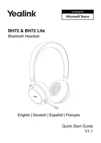 Notice Yealink BH72 LITE Helm