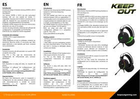 Notice KeepOut HX10 Casque