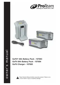 Notice ProTeam GOFIT 6 Aspirateur