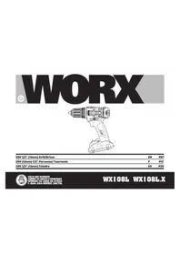 Notice WORX WX108L.9 Visseuse