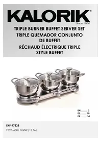 Notice KALORIK EKP 47828 Electric stove