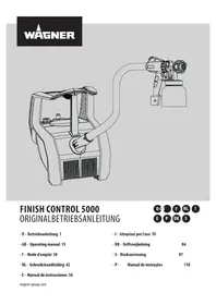 Notice WAGNER FINISH CONTROL 5000 Paint spray