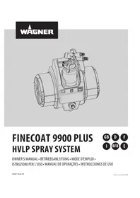 Notice WAGNER FINECOAT 9900 PLUS Jet de peinture