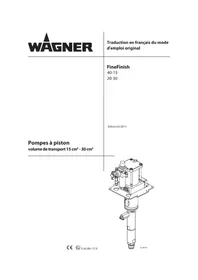 Notice WAGNER FINEFINISH 2030 S Pompe