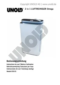 Notice UNOLD OMEGA 87610 Luchtzuiveraar
