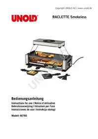 Notice UNOLD SMOKELESS 48785 Piastra per griglia