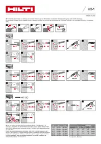 Notice HILTI HIT1 Fixation murale
