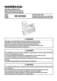 Notice HiKOKI NR3675DD Grapadora