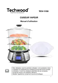 Notice TECHWOOD TCV1150 Cuiseur vapeur