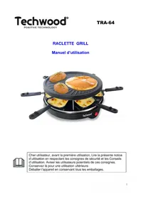 Notice TECHWOOD TRA46 Plaque de grill