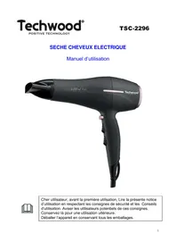 Notice TECHWOOD TSC2296 Sèche cheveux
