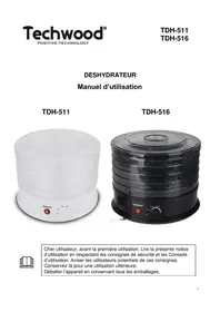 Notice TECHWOOD TDH511 Déshydrateur alimentaire