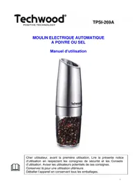 Notice TECHWOOD TPSI269A Moulin à sel/poivre