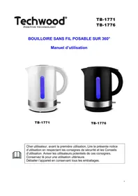 Notice TECHWOOD TB1776 Bouilloire