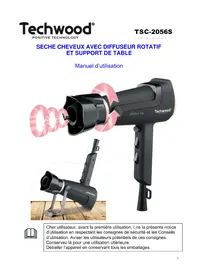 Notice TECHWOOD TSC2056S Sèche cheveux