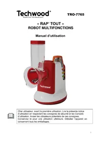 Notice TECHWOOD TRO7765 Râpe électrique