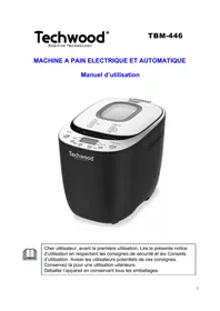 Notice TECHWOOD TBM446 Machine à pain