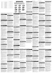 Notice GREENWORKS G24B2 Batterie rechargeable