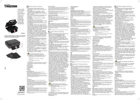 Notice TRISTAR WF1166 Gril électrique