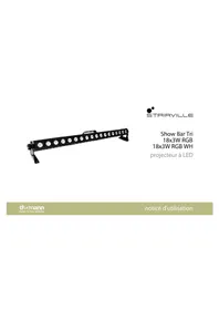 Notice Stairville SHOW BAR TRI 18X3W RGB Éclairage