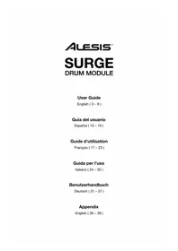 Notice ALESIS SURGE MESH KIT Tambour ordinateur