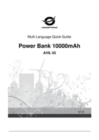 Notice CONCEPTRONIC AVIL02B Batterie portable