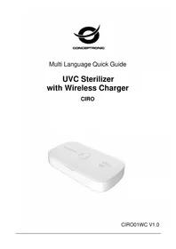Notice CONCEPTRONIC CIRO01WC Chargeur téléphone portable