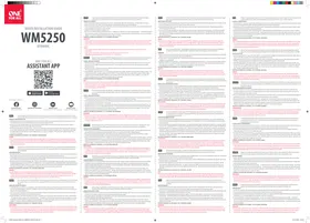 Notice ONE FOR ALL WM 5250 Support mural