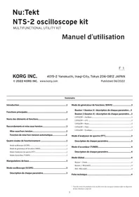 Notice KORG NTS2 OSCILLOSCOPE KIT Equipement DJ