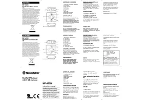 Notice ROADSTAR MP425N Système hifi
