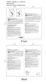 Notice Topmove Z30727A Cadenas de sécurité
