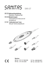 Notice SANITAS SMA 37 Appareil de manucure/pédicure