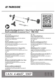 Notice PARKSIDE PBK 4 B3 Outils électriques