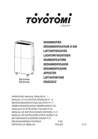 Notice Toyotomi TDC1412 Luftfuktare