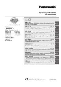 Notice PANASONIC S60PU2E5B Klima