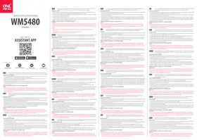 Notice ONE FOR ALL WM 5480 Support mural