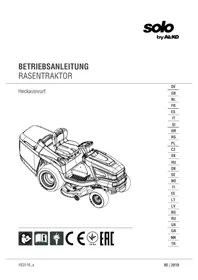 Notice AL-KO SOLO T 23125.6 HD V2 Tondeuse à gazon autoportée