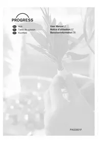 Notice PROGRESS PAS3001F Cooker