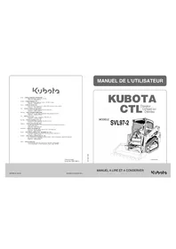 Notice KUBOTA SVL652 Engin de chantier