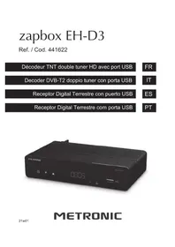 Notice METRONIC ZAPBOX EHD3 Décodeur tnt