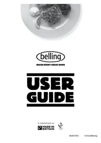 Notice BELLING COOKCENTRE 100 Cuisinière