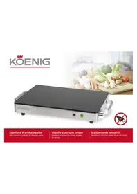 Notice KOENIG B02121 Chauffe-assiette