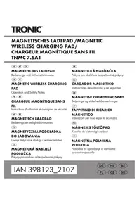 Notice TRONIC TNMC 7.5A1 Chargeur sans fil