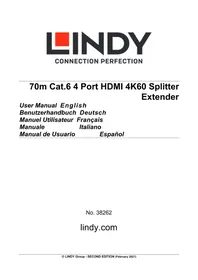 Notice Lindy 38262 Extensión audio/video